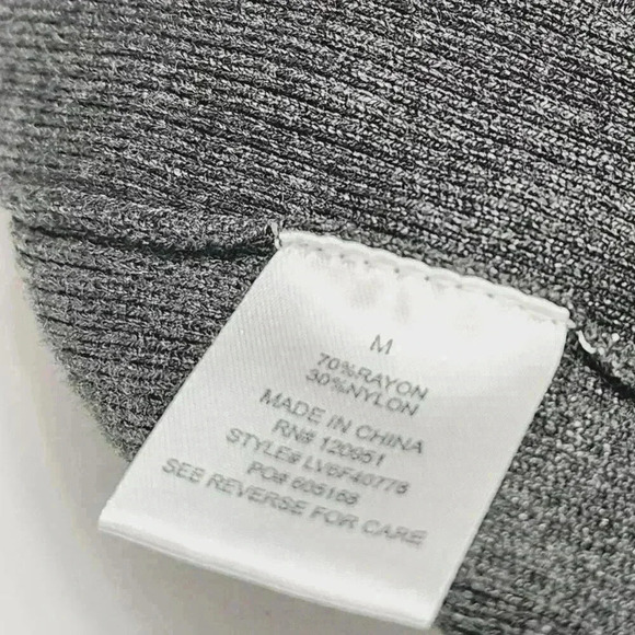 Olive & Oak Womens Charcoal Gray Open Front Cardigan Sweater Medium - Picture 4 of 6